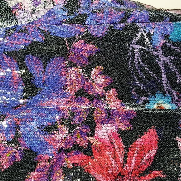 SIZE 18W Adrianna Papell multi colored sequin Dress very flattering - Picture 10 of 13